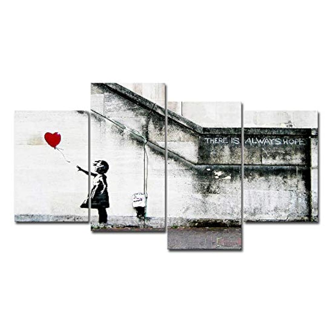 Lienzo decorativo con globo rojo HD para decoración de pared