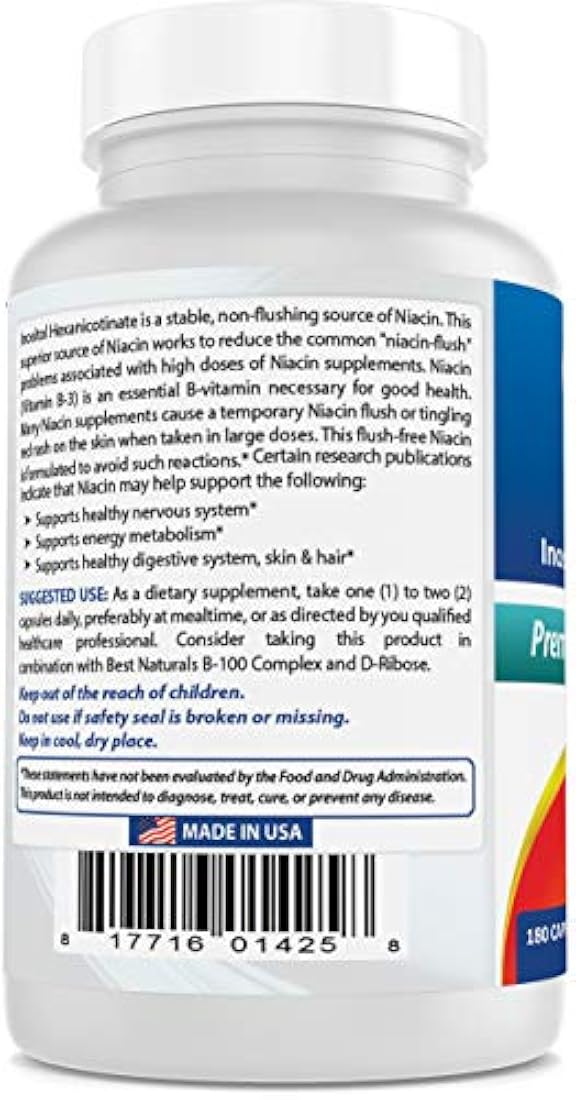 Best Naturals Niacina 500 mg
