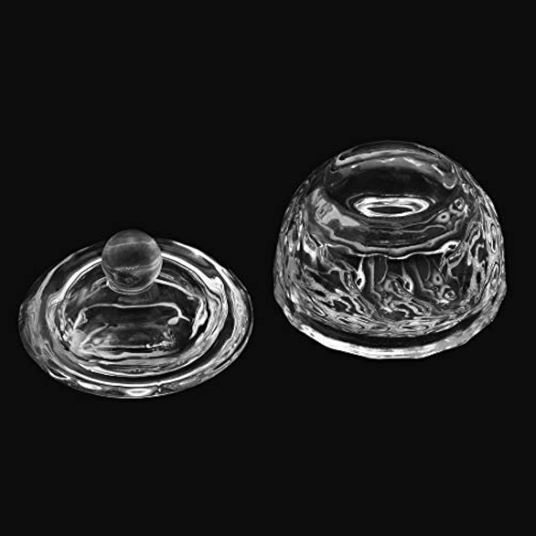 Cristal redondo transparente acrílico líquido