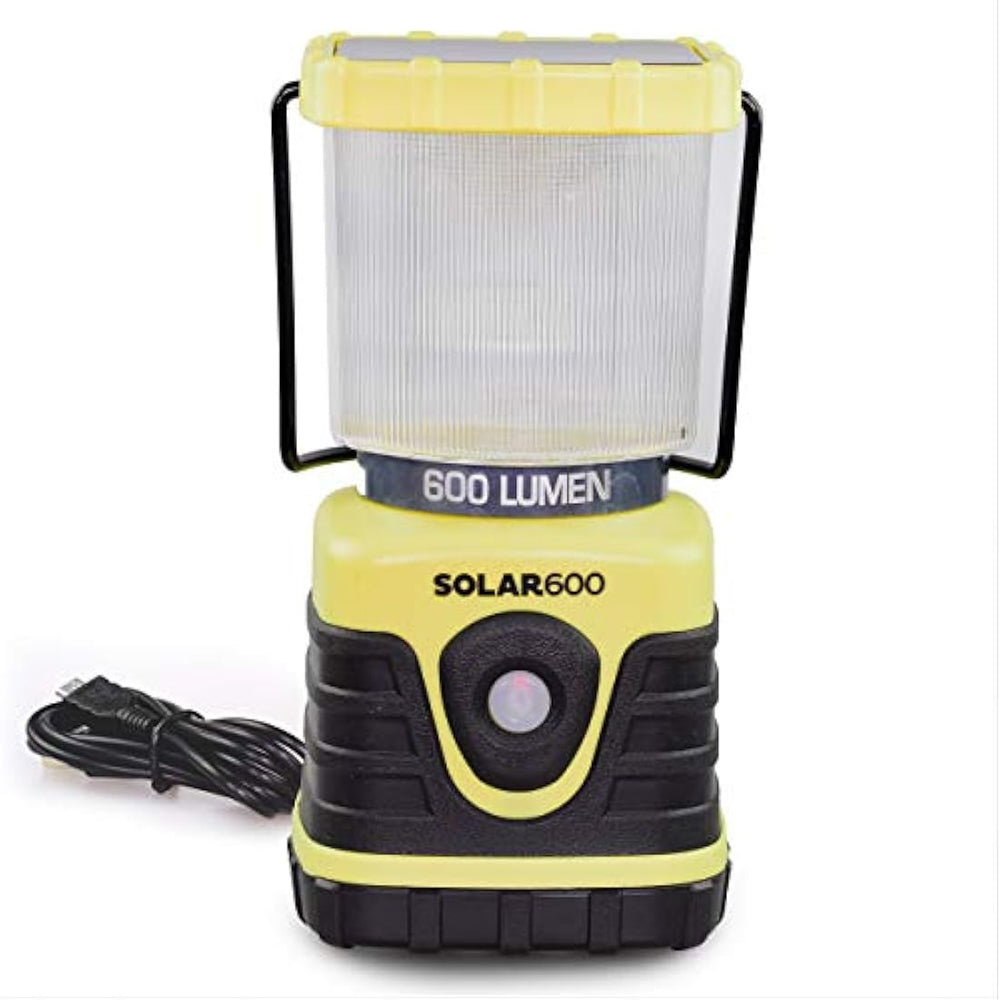 Blazin linterna solar recargable para campamento | 600 lúmenes linterna solar USB para campamento | cargador de batería de emergencia para teléfono | linterna de tormenta, apagón de energía
