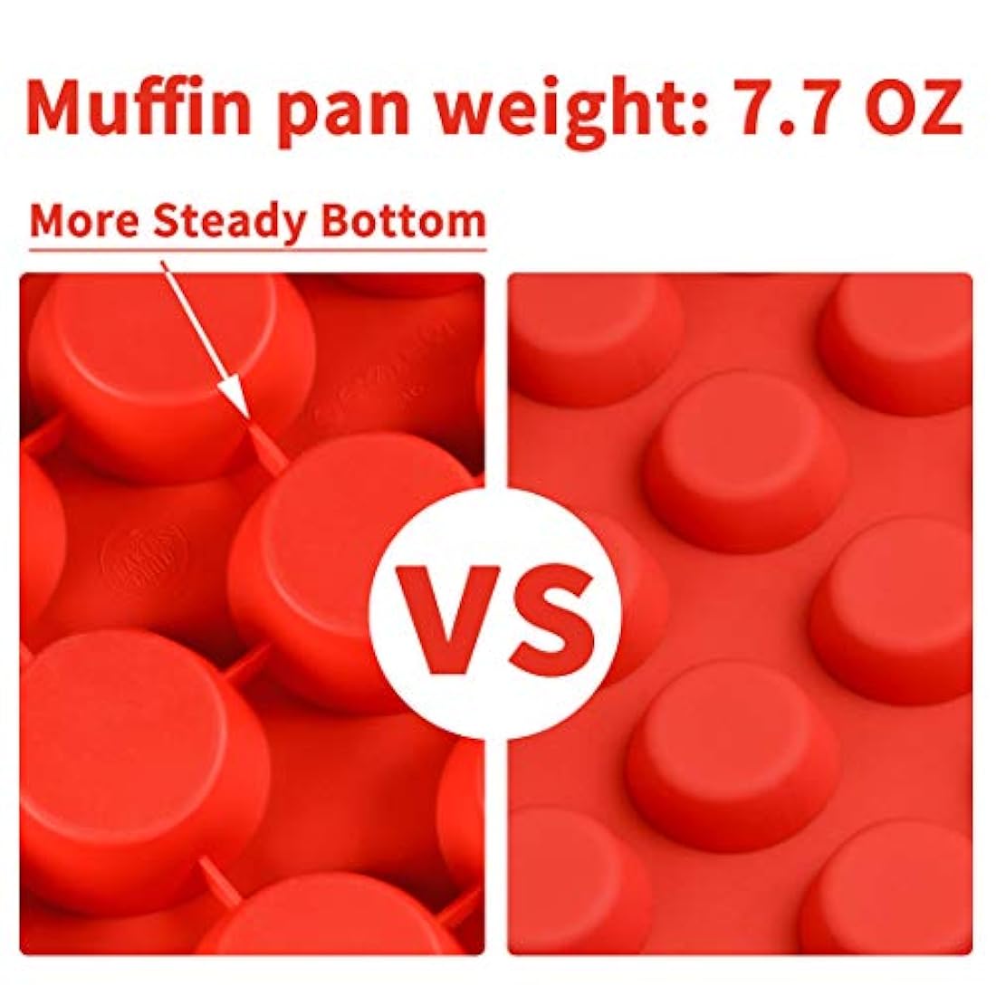 Molde de silicona antiadherente para 12 magdalenas