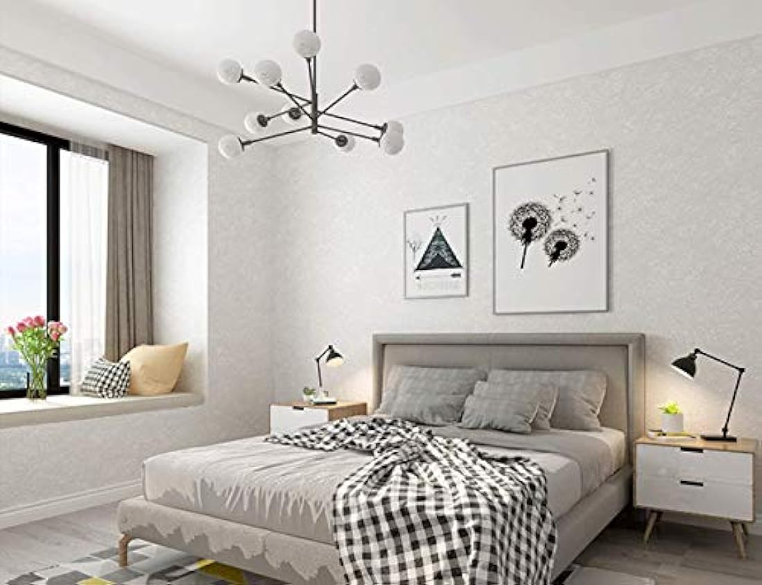 Papel pintado de seda en relieve autoadhesivo de 15.7x118.0