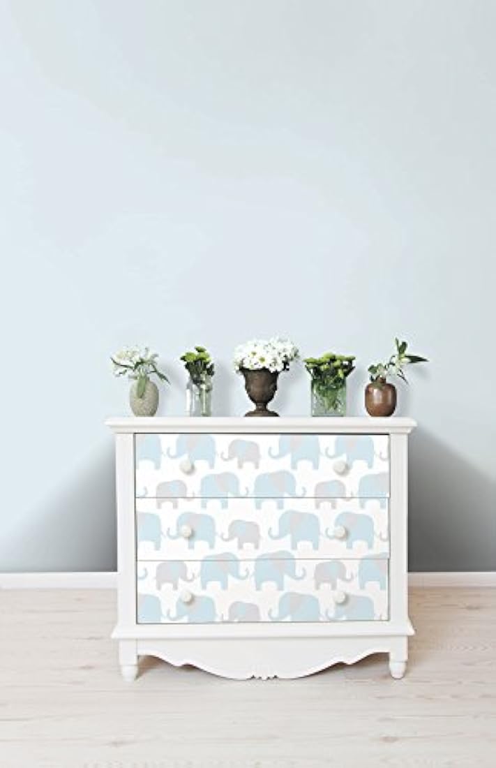 Brewster elefante azul Parade despegar y pegar papel pintado