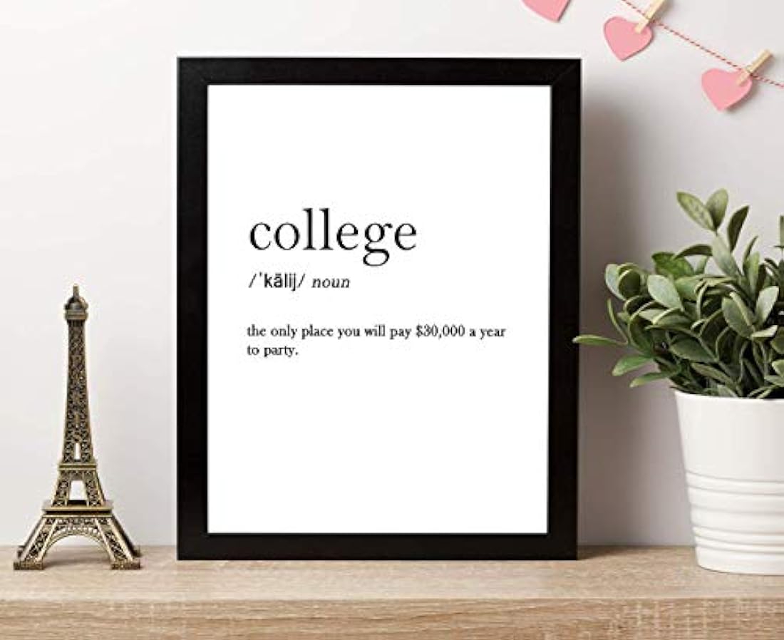 Impresión de arte de pared de tipografía sin marco