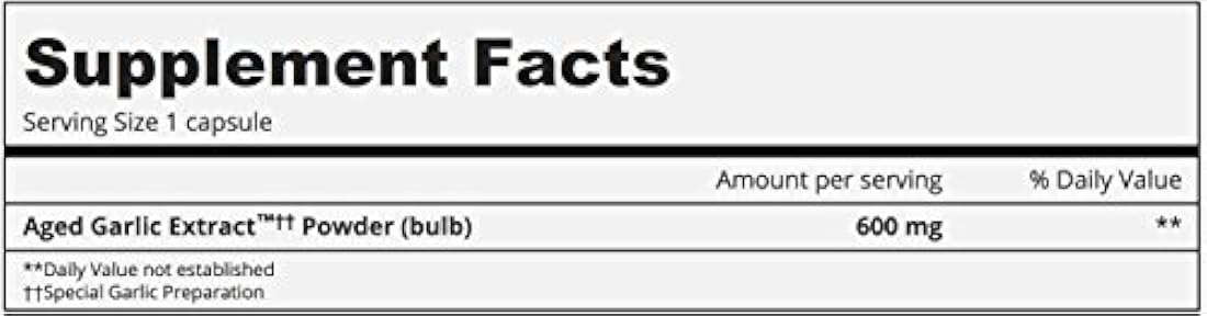 Cápsulas de suplemento cardiovascular de reserva de ajo