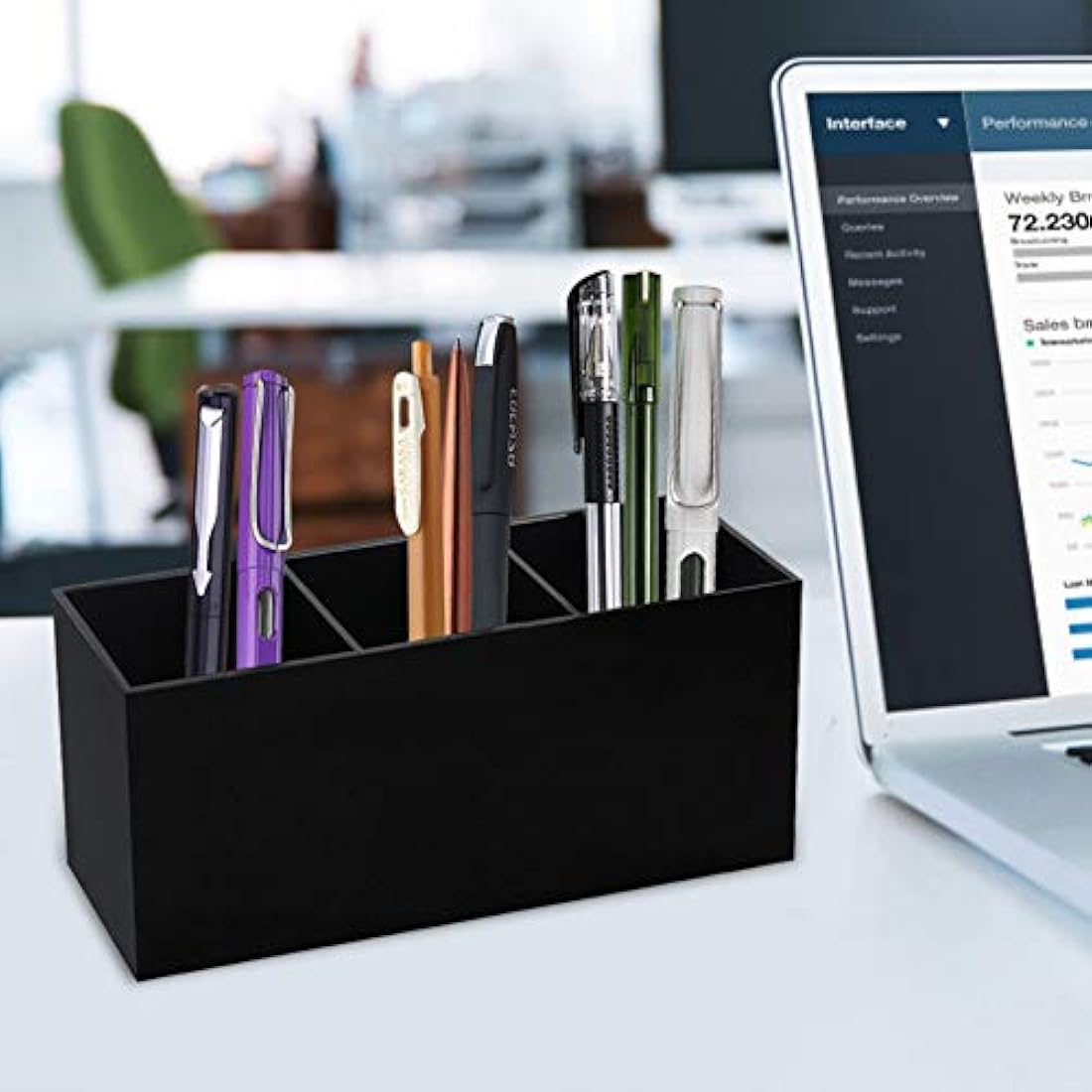 Organizador para maquillaje ranuras para cosméticos acrílico