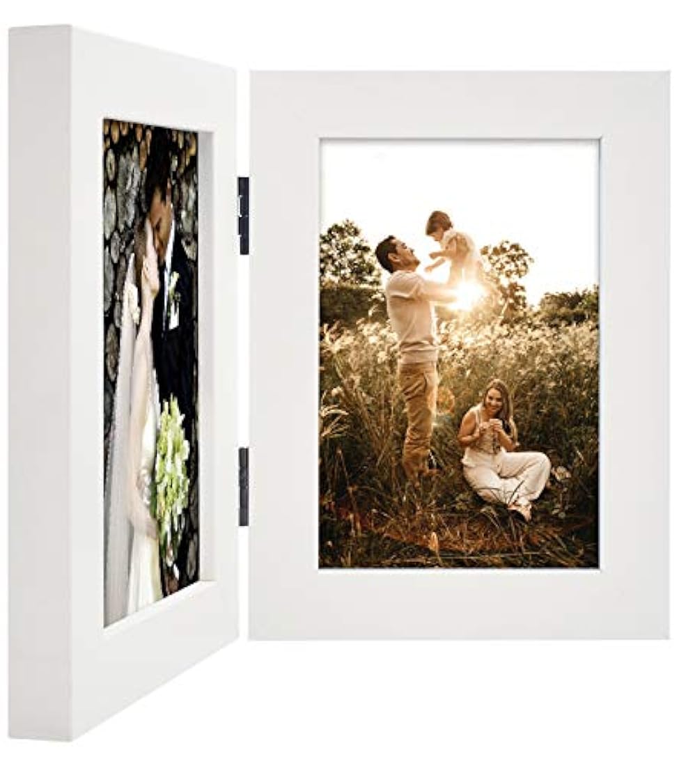 Golden State Art - Marco de fotos con bisagras decorativas