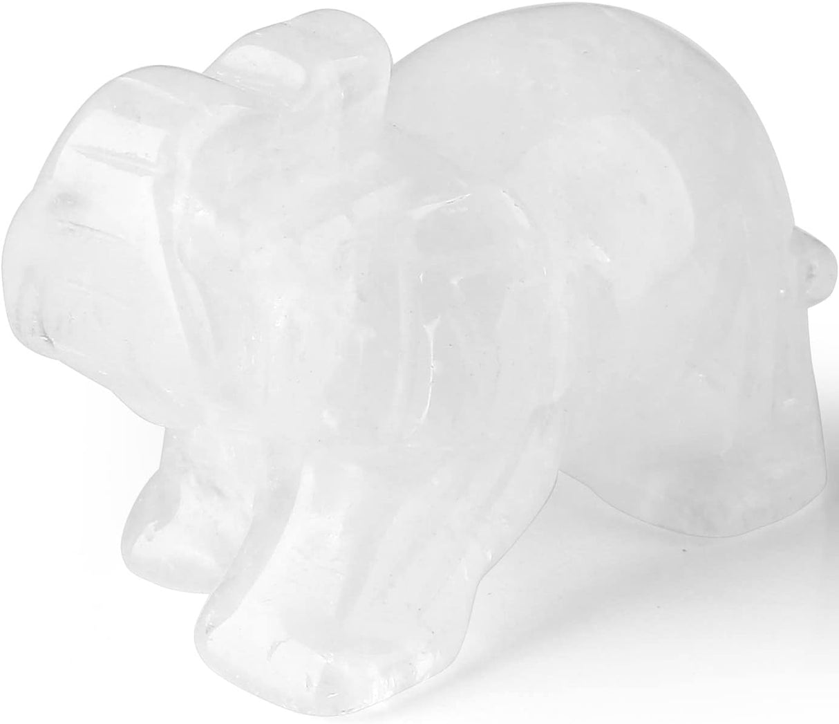 QINJIEJIE Cristales de elefante de cristal transparente