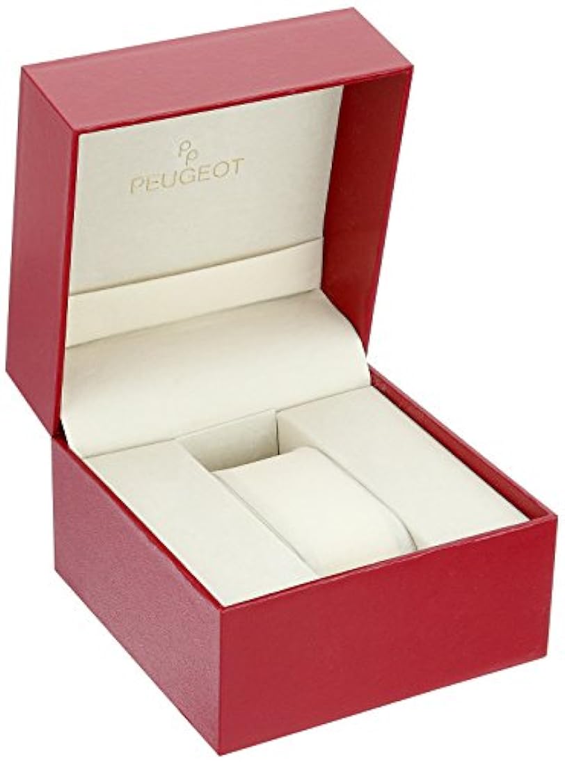 Reloj elegante con correa negra fina Peugeot 3041SBK