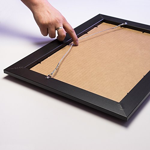 Marco de imagen de 16x20 acabado liso ancho de 1 negro