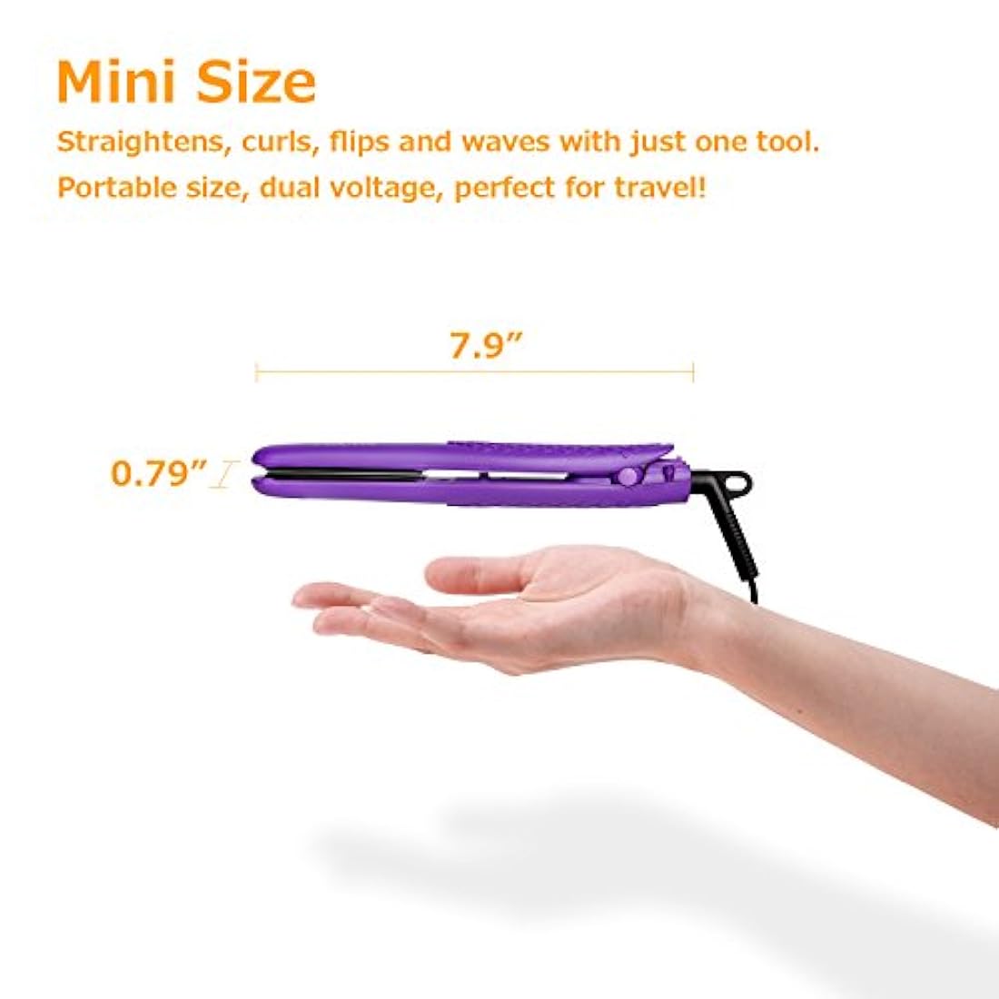 Mini plancha plana Smart cerámica AmoVee