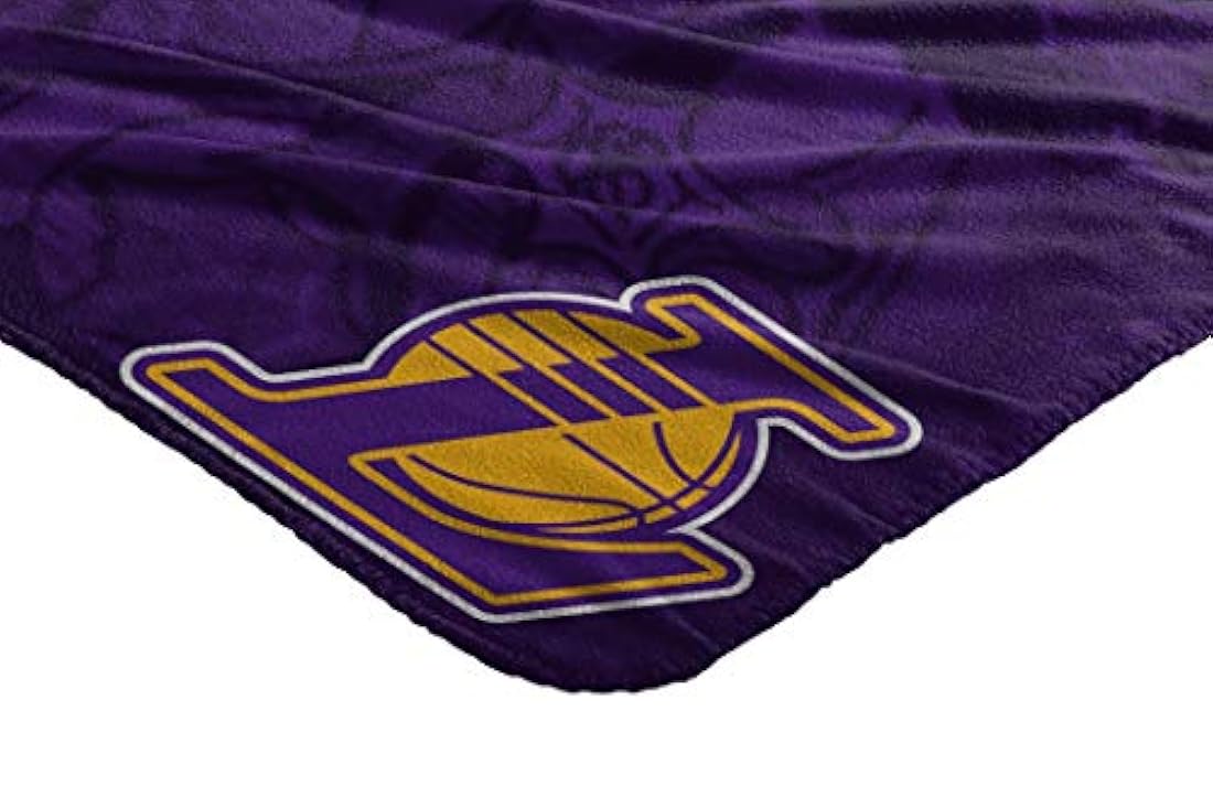 Manta de forro polar con licencia oficial de la NBA Hard Knocks impresa, multicolor, 50.0 x 59.8 in