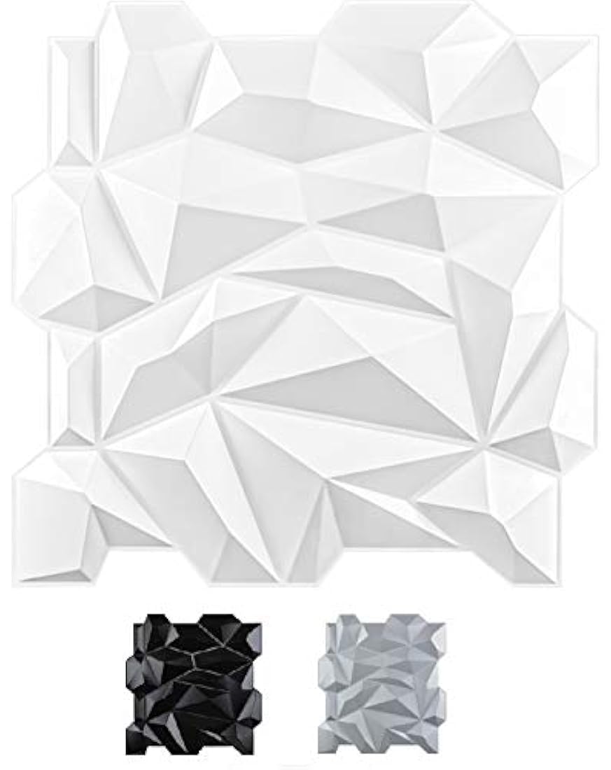 Panel de pared de PVC 3D con diamantes
