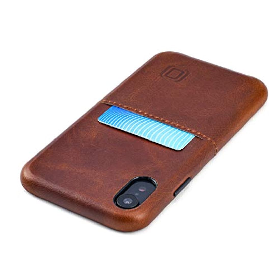 Funda de piel para iPhone XR (cierre magnético) marrón