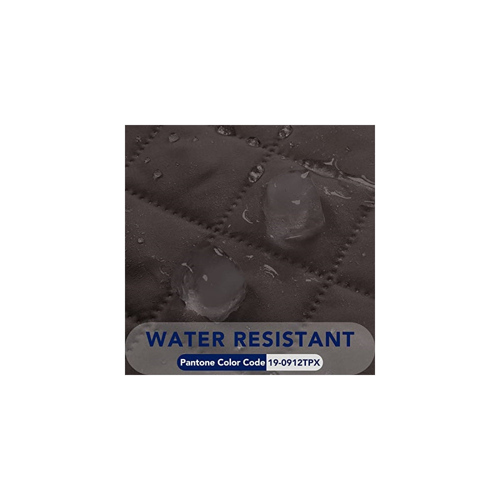 Funda acolchada reversible para sofá con correas elásticas.