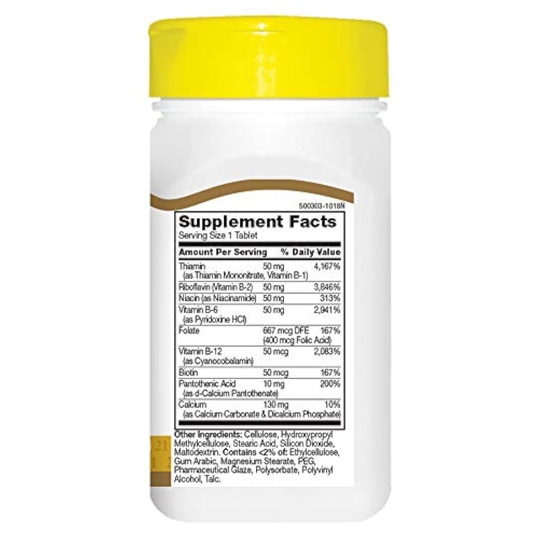 21st Century B-50 Complex tabletas de liberación prolongada, 60 unidades, 22251, Pastillas, N/A, 1