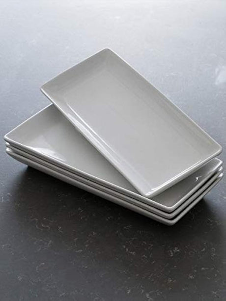 bandejas rectangulares de porcelana para fiestas