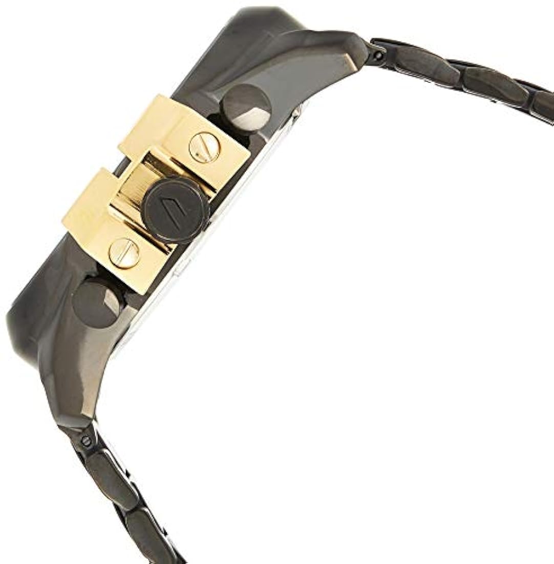 Reloj cronógrafo de acero inoxidable para hombre, negro