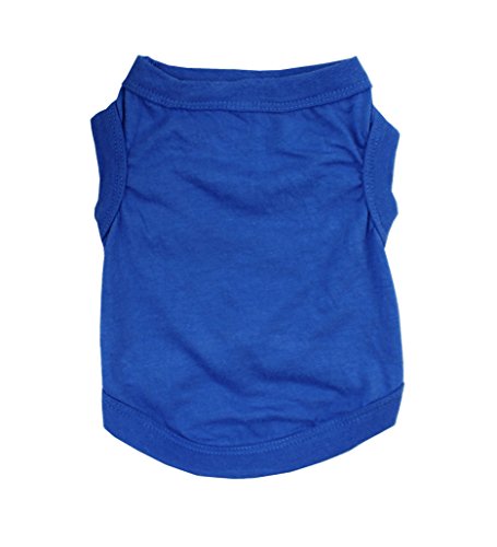 Camisas para perros, camisetas para perros, camisas para cachorros, chaleco para perros, chaleco para cachorros, ropa para mascotas, ropa para perros pequeños, ropa de verano para perros, ropa de playa para perra hembra, xs, Azul oscuro puro