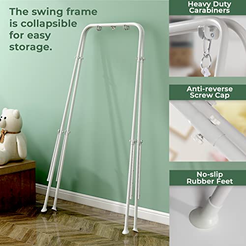 Columpio para niños pequeños con soporte