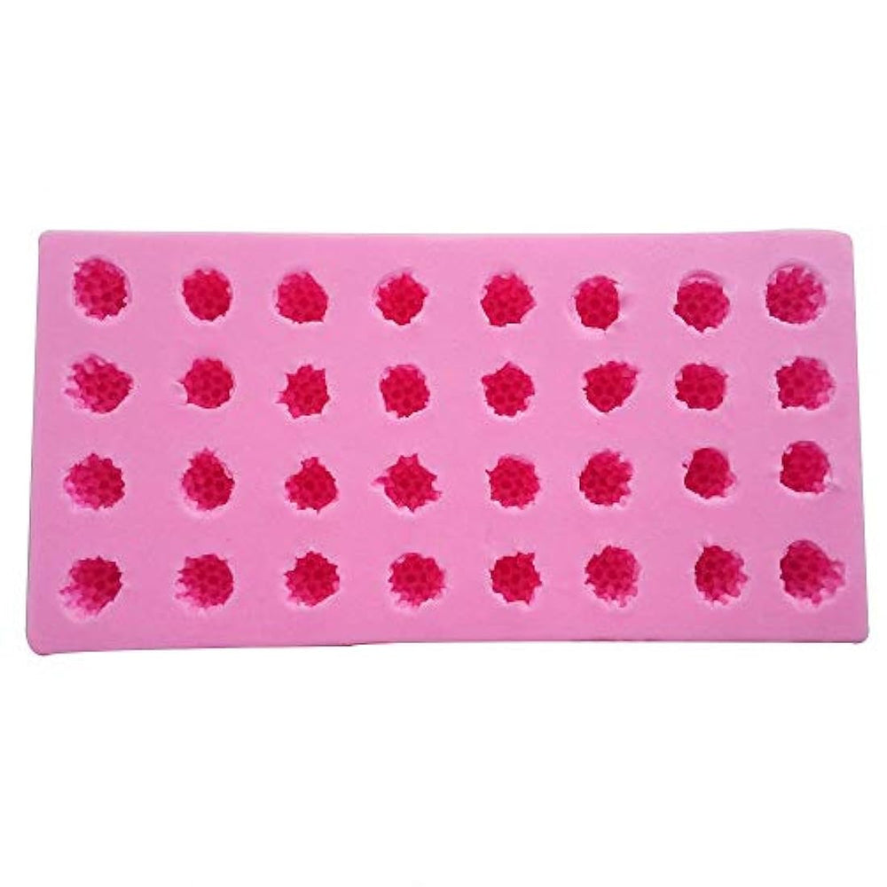 Moldes de silicona 3D de frambuesa de 32 cavidades