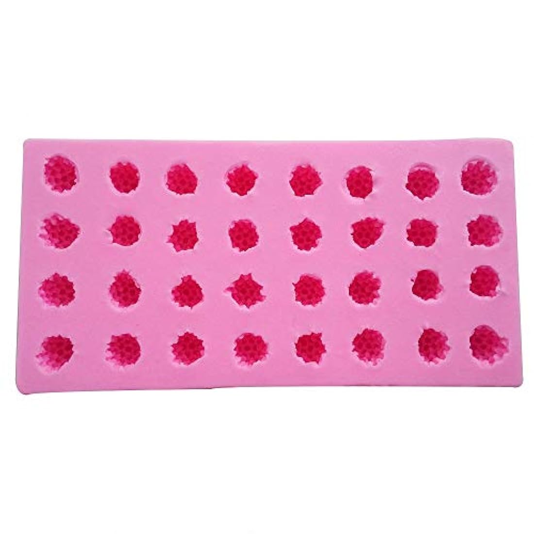 Moldes de silicona 3D de frambuesa de 32 cavidades