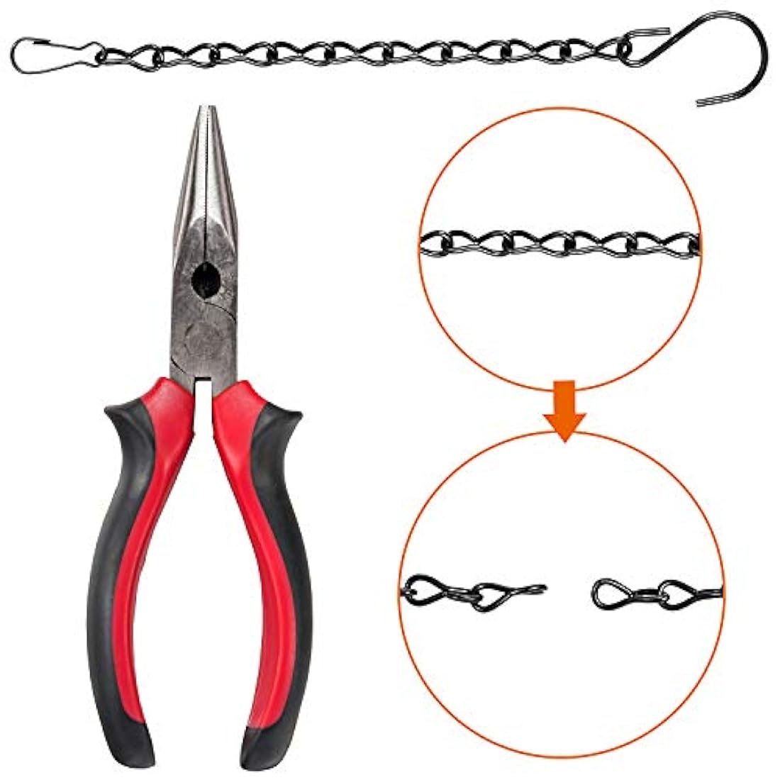 Paquete de 2 cadenas colgantes para comederos de pájaros,