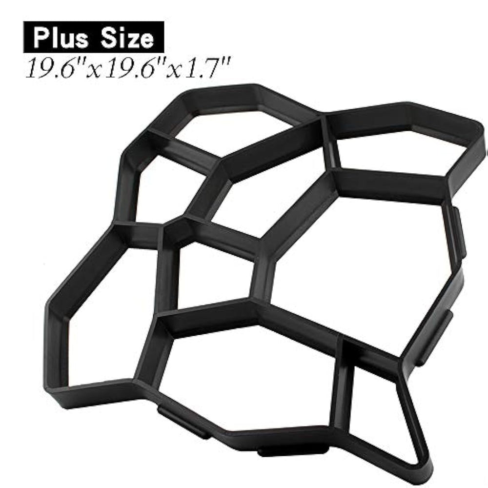 Moldes reutilizables para hacer caminos de hormigón