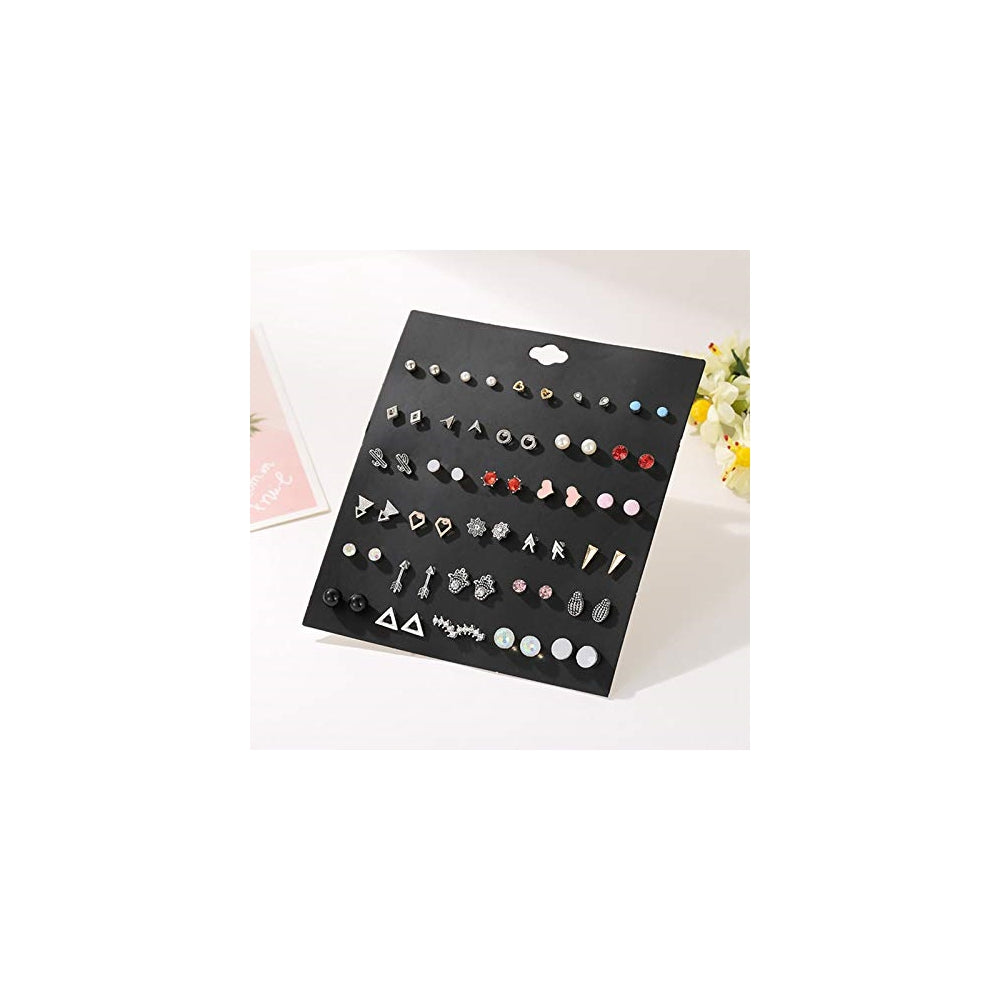 Aretes tipo dormilona de acero hipoalergénicos 100 pares