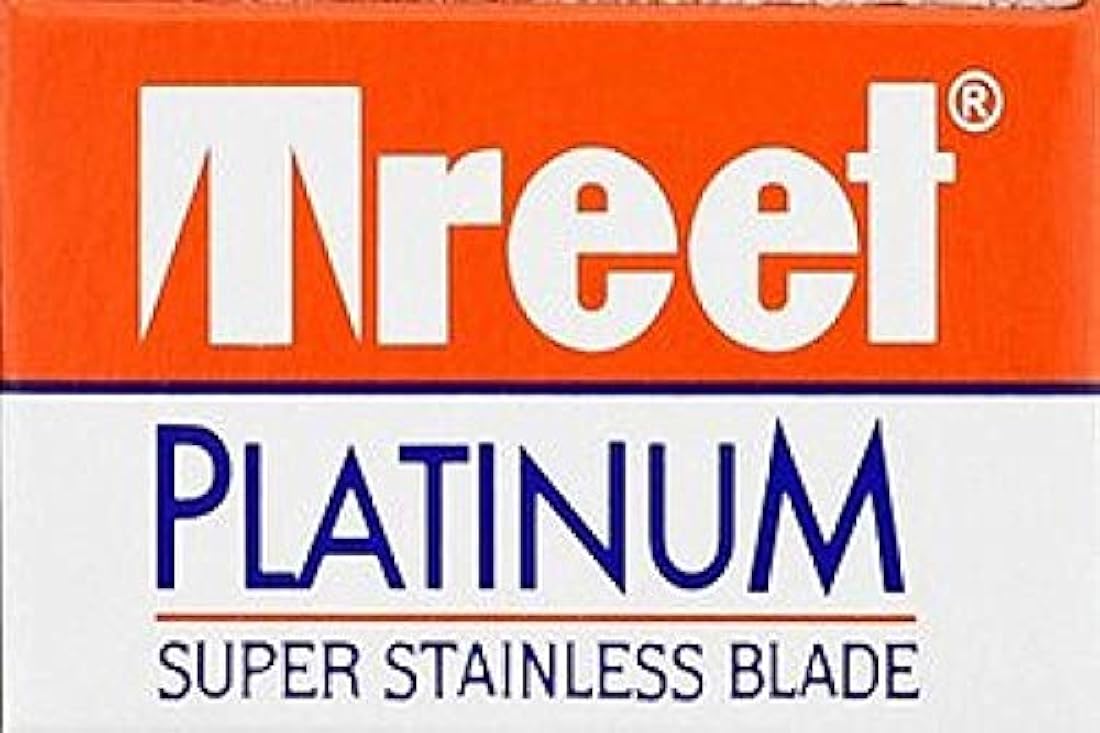 Treet Platinum Super Cuchillas de doble filo inoxidable