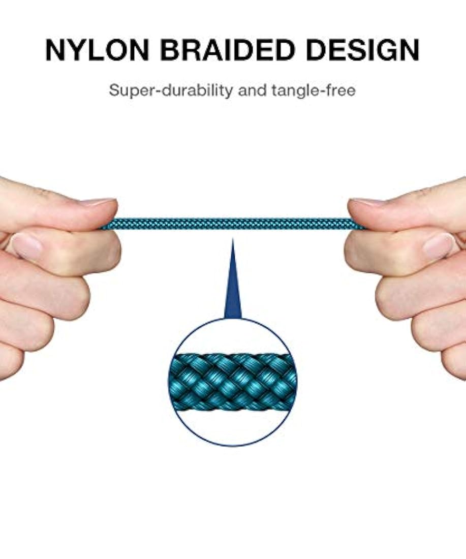 Micro 1 + 2 + 9.8 ft., Verde velocidad: cable micro USB