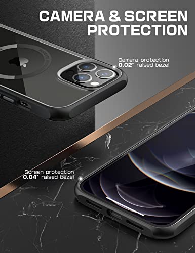 SUPCASE Unicorn Beetle Mag Series Funda para iPhone 13 Pro Max (versión 2021) de 6.7 pulgadas, funda protectora híbrida de alta calidad compatible con MagSafe (negro)