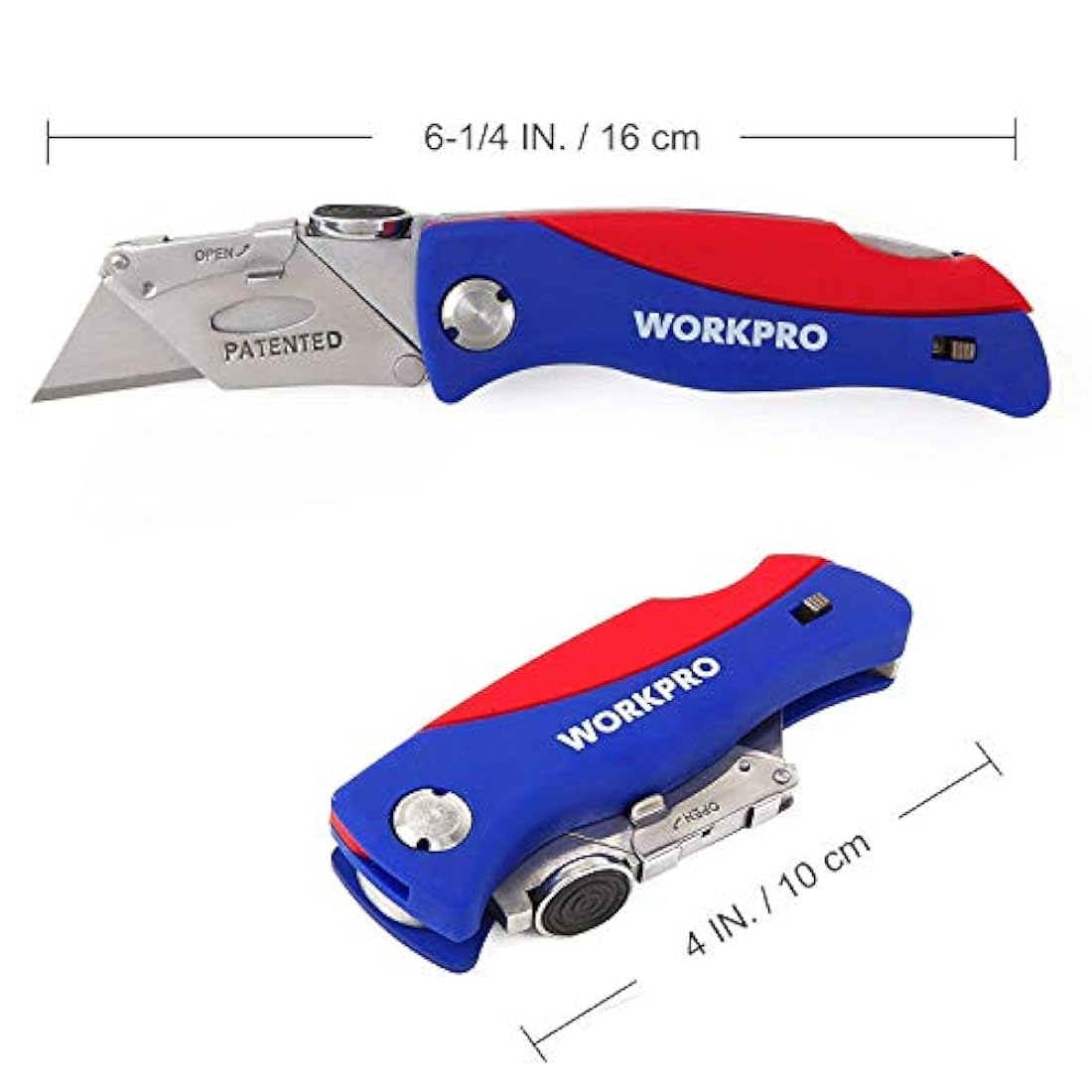 WORKPRO Cuchillo multiuso plegable con mecanismo de cambio