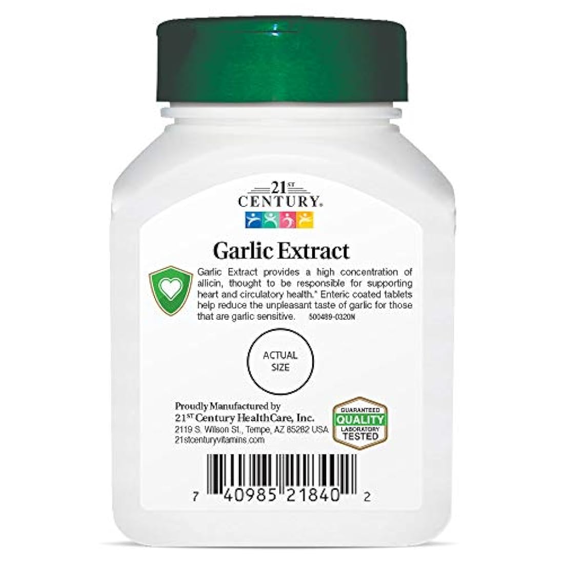 Pastillas de ajo del siglo XXI (sin olor), 60 unidades