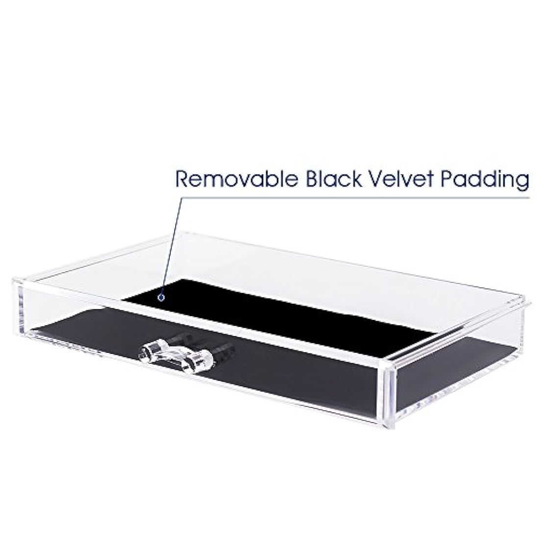 Organizador de maquillaje de 3 piezas de acrílico cosméticos