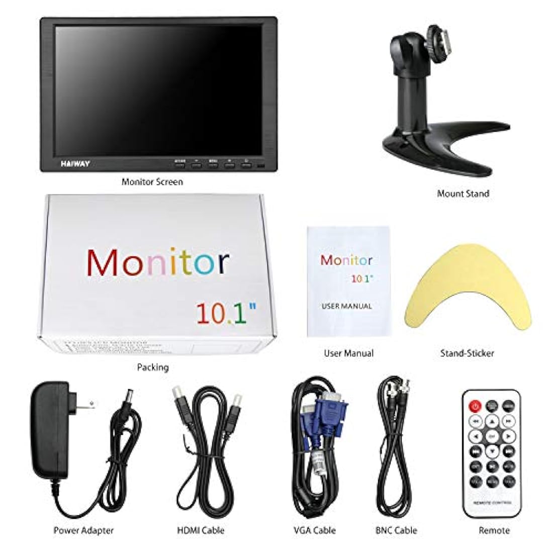 Monitor de 10,1 pulgadas