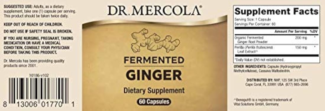 Fermentado de Jengibre con extracto de perilla- 60 Cápsulas