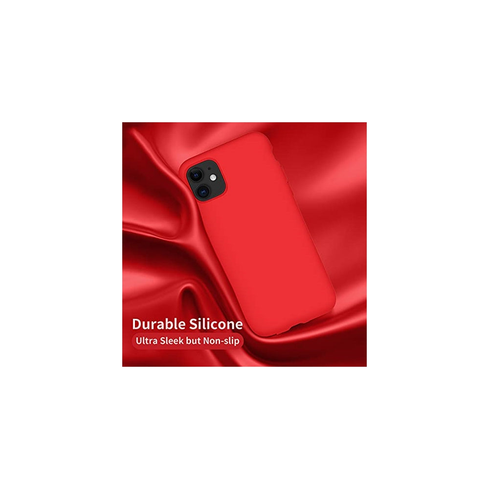 Fundas y Estuches para iPhone 11 silicona Rojo