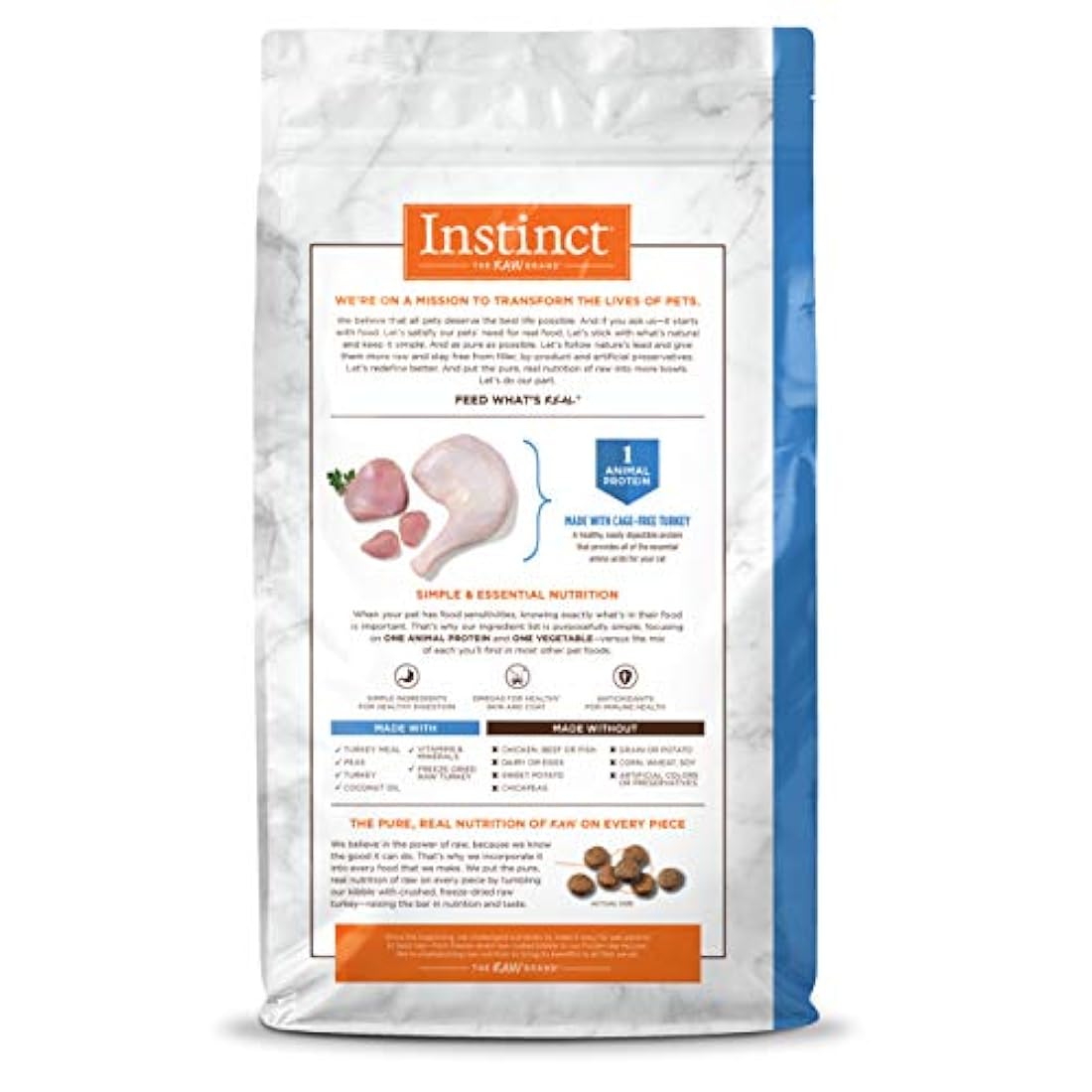 Instinct Limited ingrediente dieta sin granos receta natural