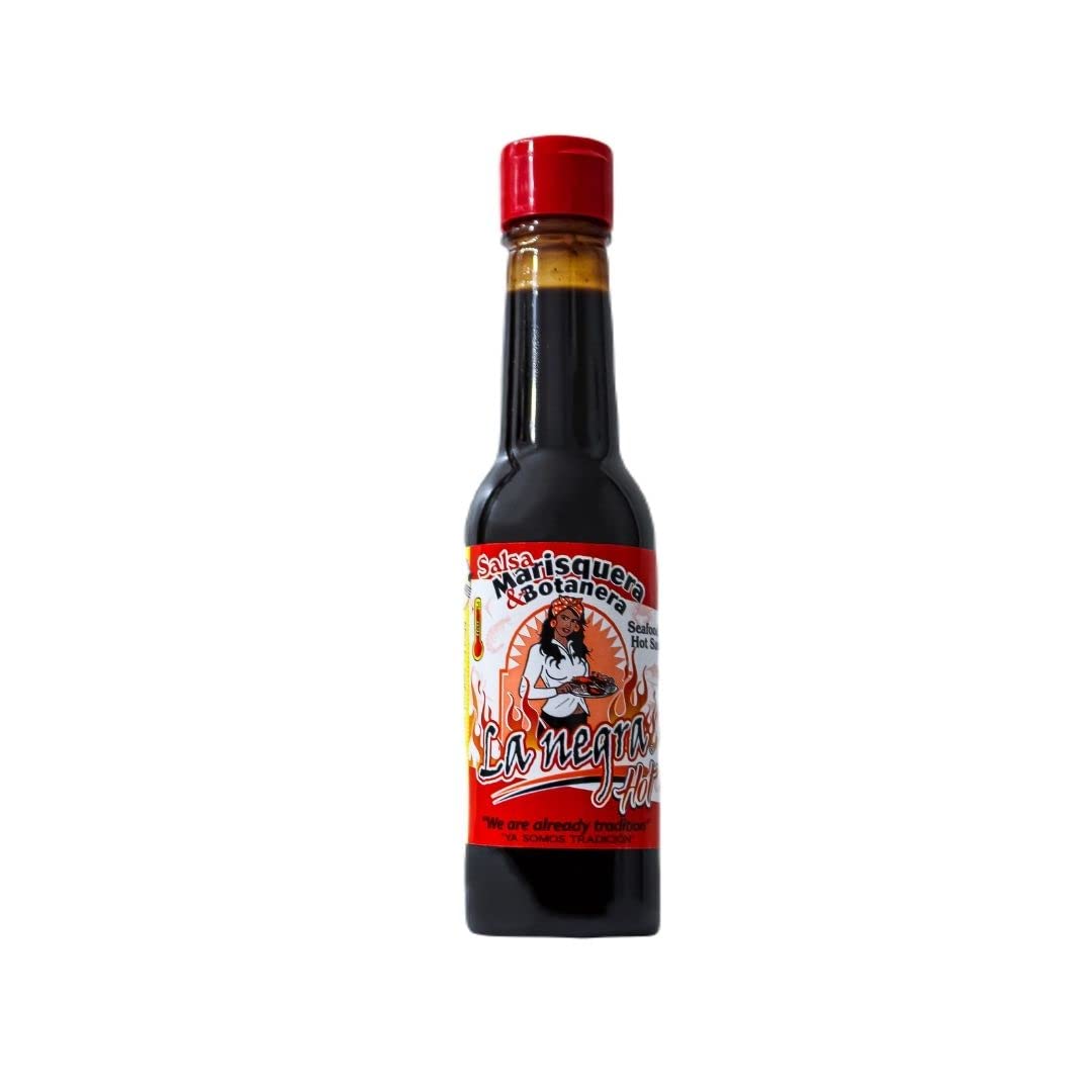 Salsa Marisquera La Negra Hot | Pack de 2 | 5.4 Oz Cada Uno