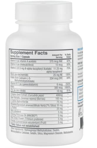 BosleyMD Suplementos saludables para el crecimiento del cabello con bloqueadores DHT para mujeres y hombres para un cabello más grueso, más lleno y más fuerte, suministro de 1 a 2 meses