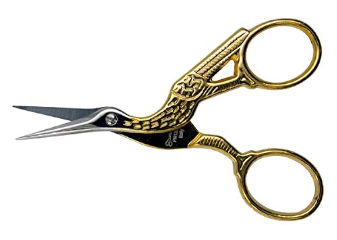 Ultima Tijeras de costura y bordado de cigüeña forjadas