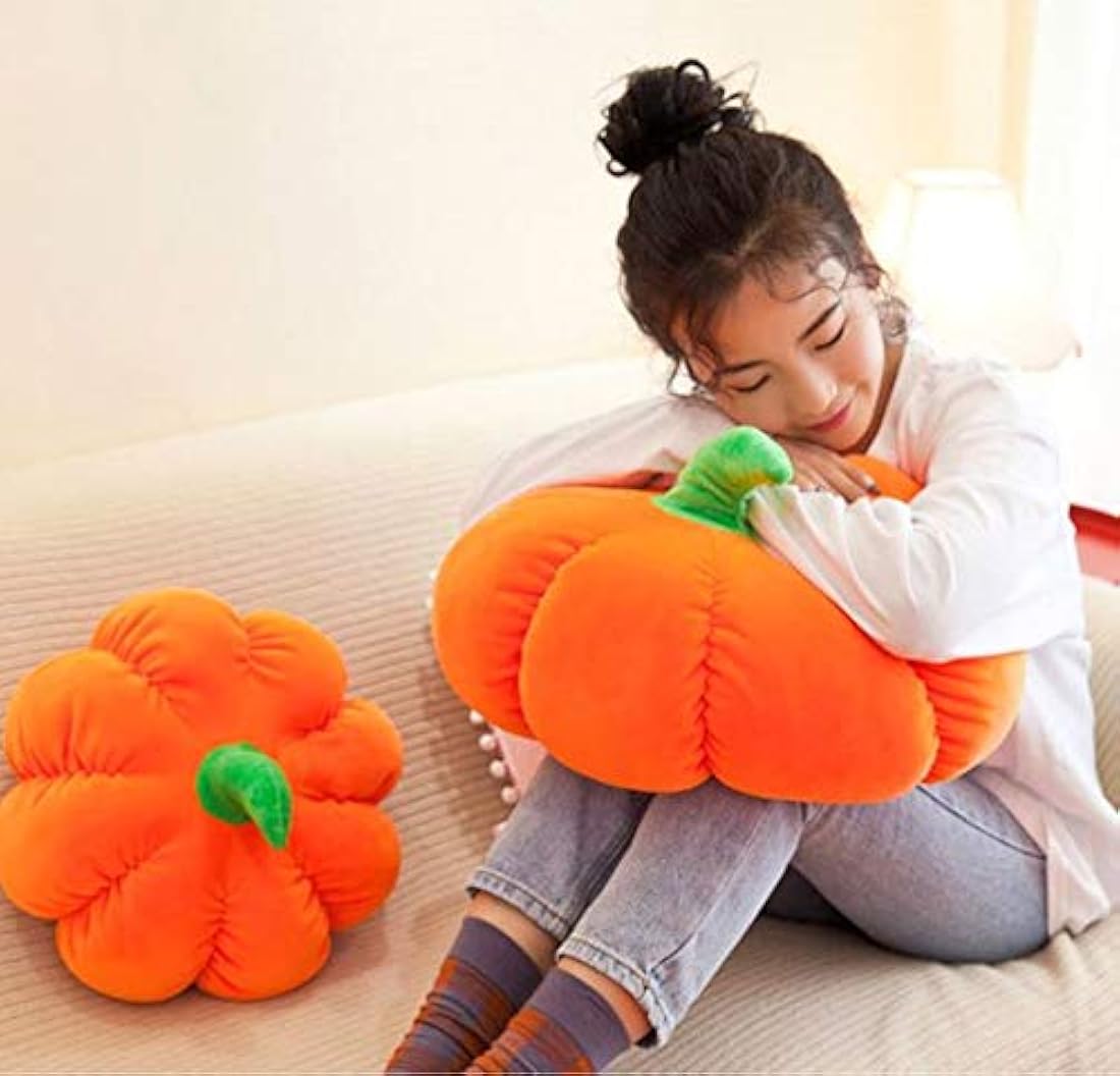 Almohada de peluche de calabaza suave para decoración