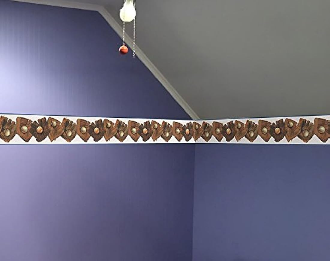 Cenefa de papel pintado diseño Retro rollo (15 'x 8.5)