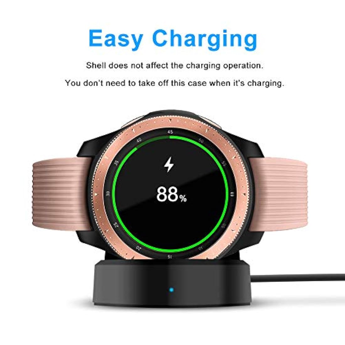 NAHAI - Caja protectora para reloj, 46mm, poliuretano, negro