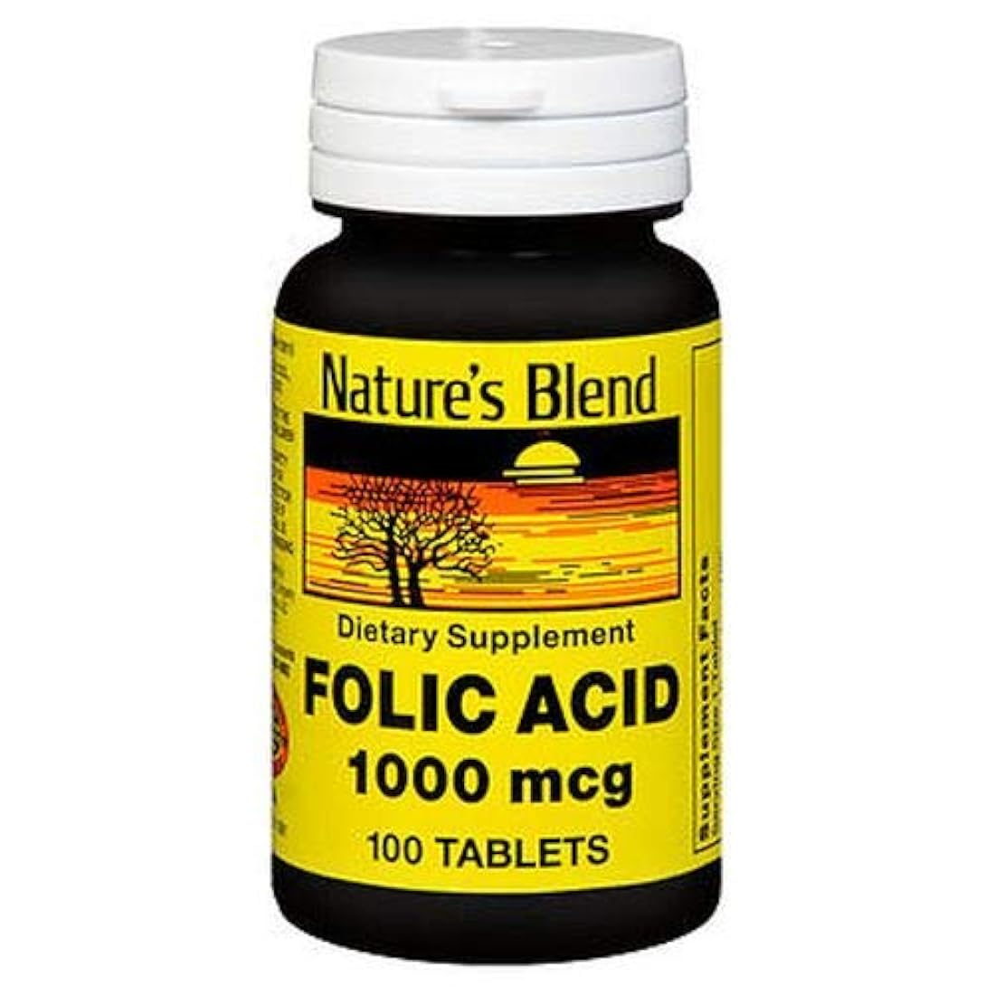 Nature's Blend ácido fólico 1000 mcg 100 comprimidos