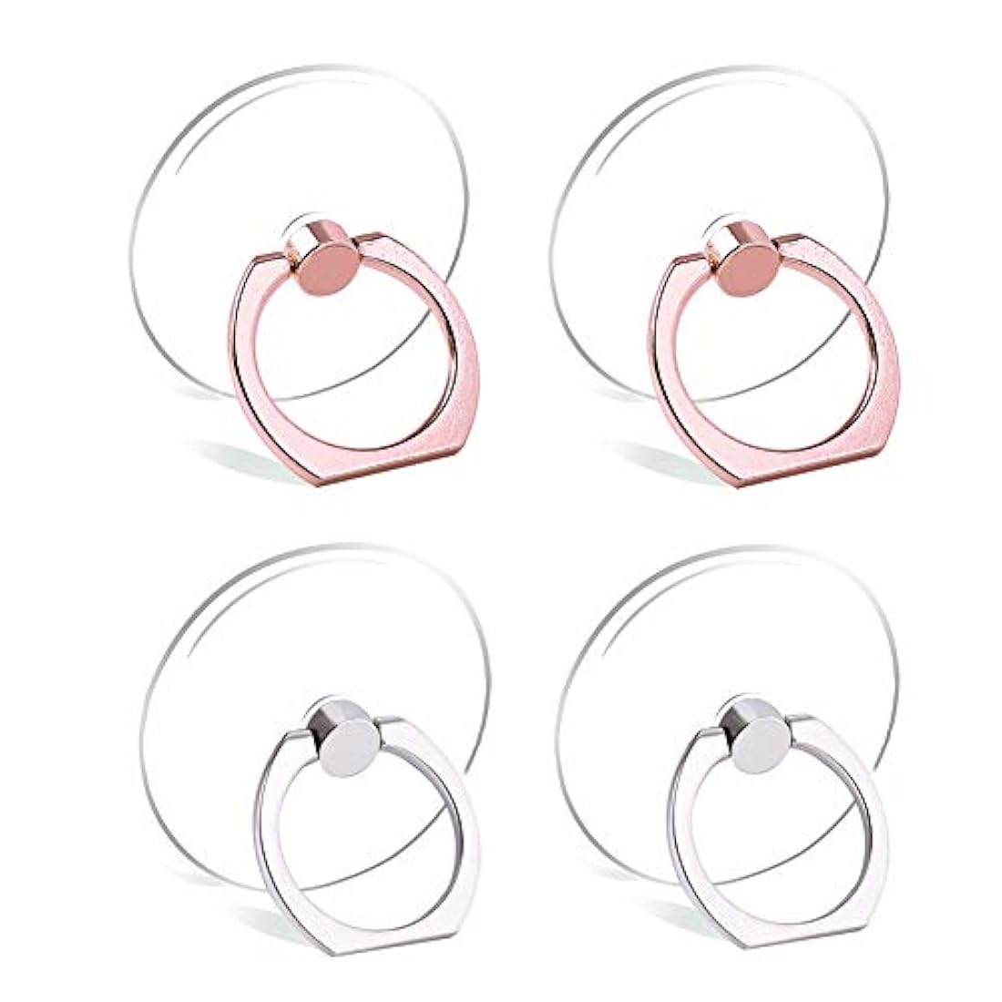 Soporte para anillo de teléfono móvil transparente