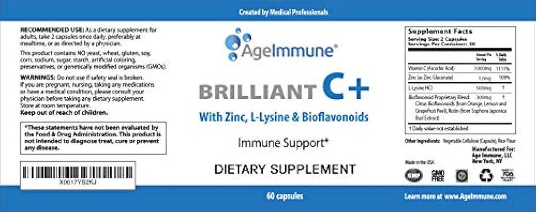 Edad Inmune Vitamina C 1000mg (como ácido ascórbico)