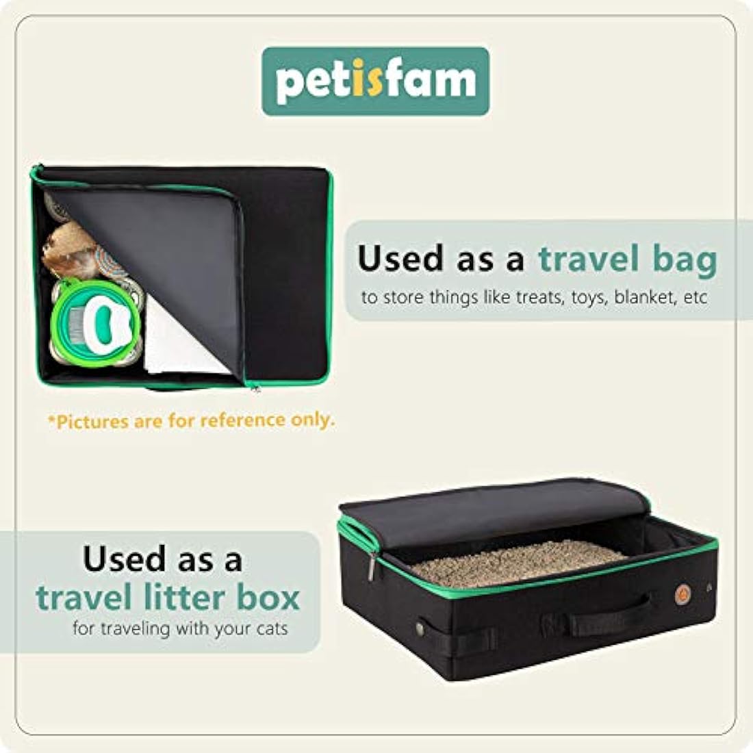 Caja de arena portátil para gatos