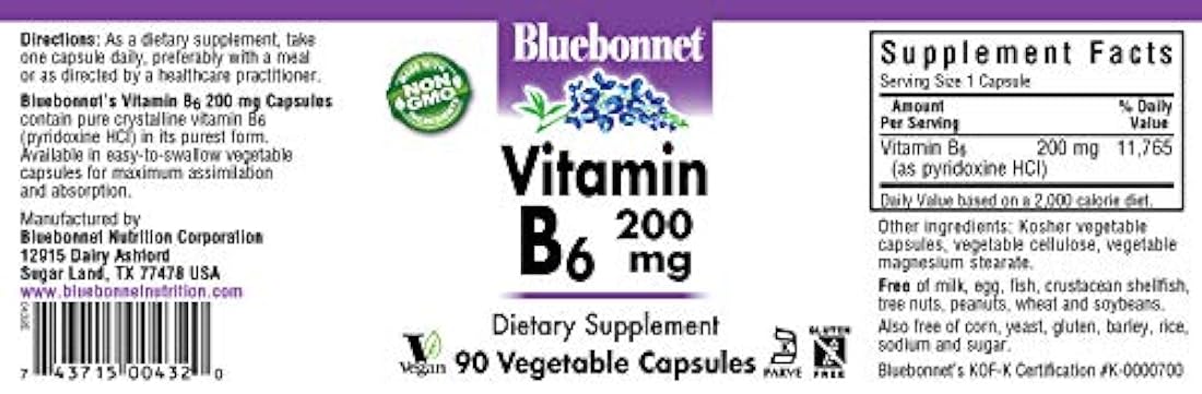 Vitamina B Cápsulas vegetales